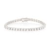 14K White Gold Tennis Bracelet with 12.69ctw Lab-Grown Round Diamonds 8″ Bracelets 7