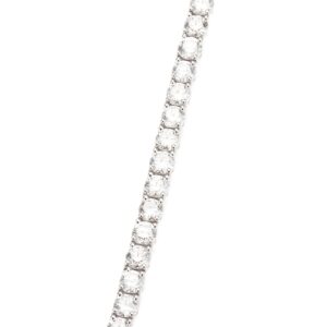 14K White Gold Tennis Bracelet with 12.69ctw Lab-Grown Round Diamonds 8