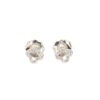 14K White Gold Studs with .08ctw Round Diamonds Earrings 7