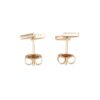14K Yellow Gold Lightning Bolt Studs with .08ctw Diamonds Earrings 8