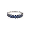 14K White Gold Ring with 3.25ctw Oval Blue Sapphires Size 6.5 Fine Jewelry 7