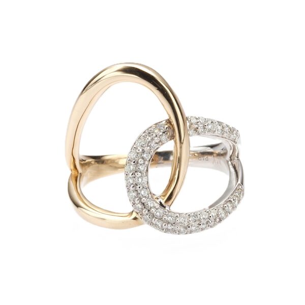 14K Two-Tone Ring with .50ctw Diamonds Size 6.5 Fine Jewelry 5