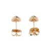 14K Yellow Gold Heart Studs with .10ctw Diamonds Earrings 8
