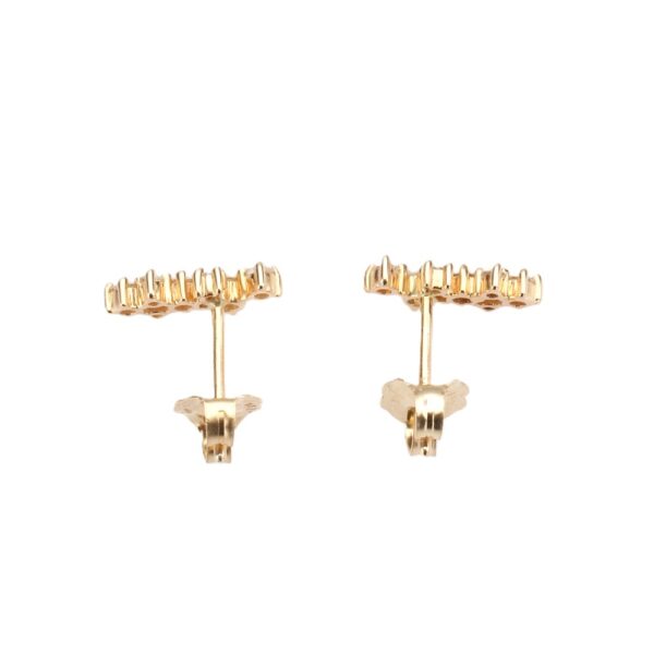14K Yellow Gold Studs with .40ctw Diamonds Earrings 6
