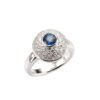 14K White Gold Ring with .89ct Blue Sapphire & .75ctw Diamonds Size 6.5 Fine Jewelry 8