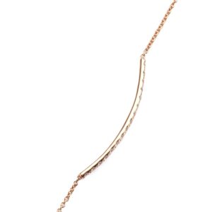 14K Rose Gold Bracelet with .82ctw Round Diamonds 6-7