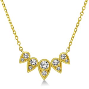 14K Yellow Gold Necklace with .25ctw Diamonds 18