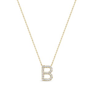 14K Yellow Gold Initial Letter 