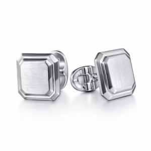 Men's Sterling Silver Square Cufflinks
