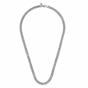 Men’s Sterling Silver 7mm Cuban Chain 22″ Fine Jewelry 8
