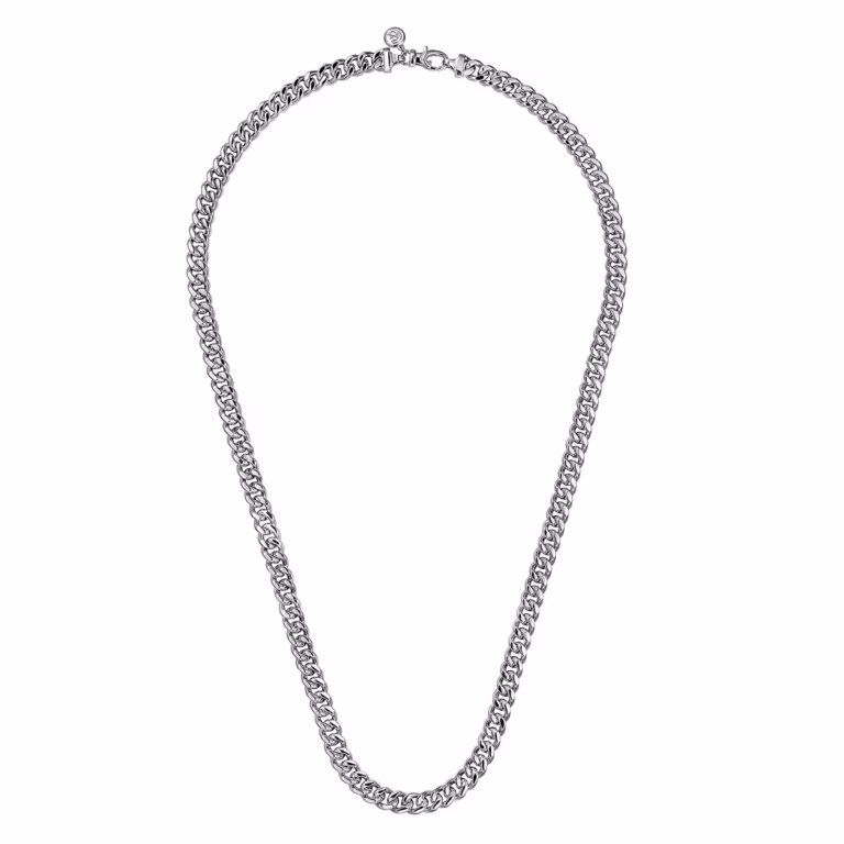 Men’s Sterling Silver 7mm Cuban Chain 22″ Fine Jewelry 8