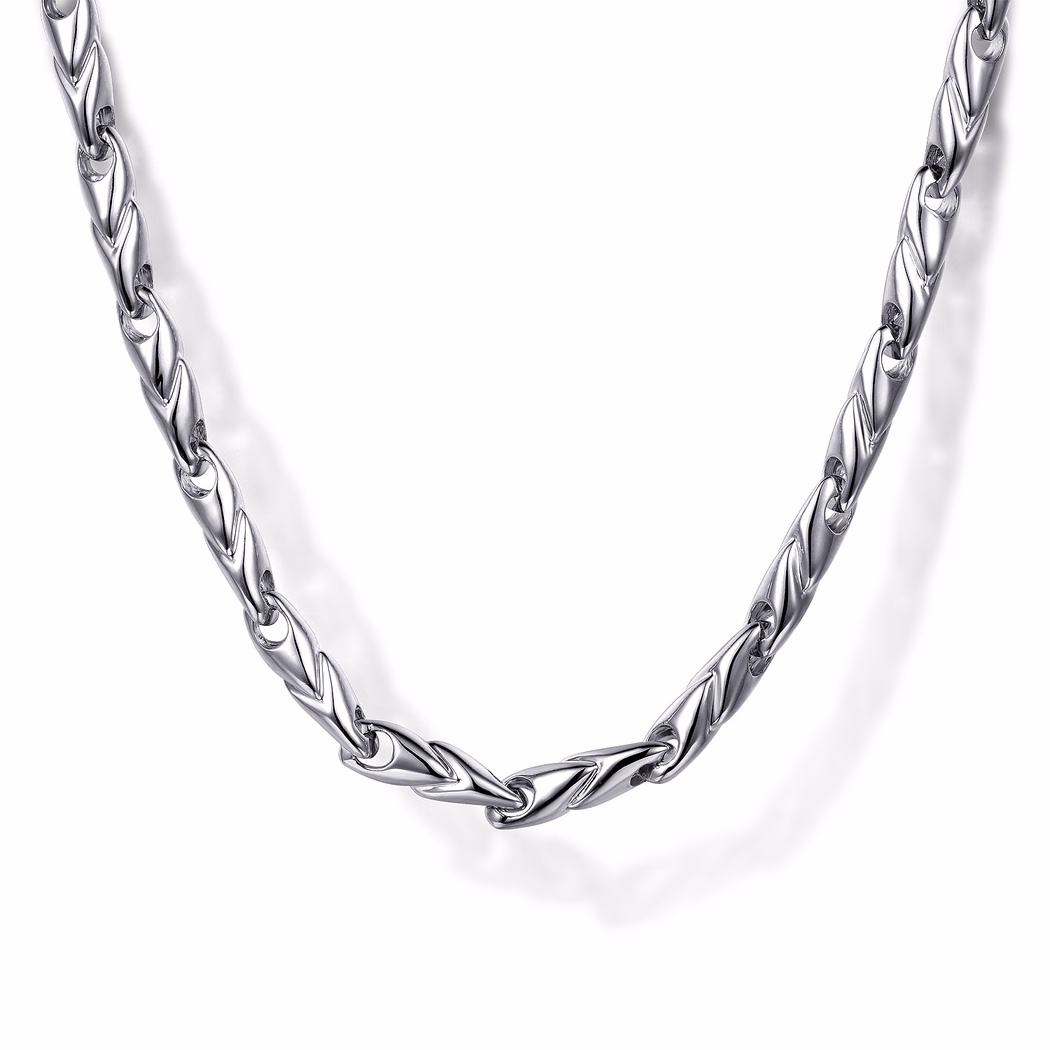 Men’s Sterling Silver 3.2mm Hollow Link Chain 24″ Fine Jewelry