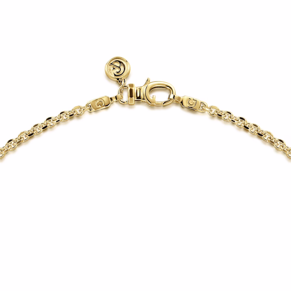 Men’s 14K Yellow Gold 2.85mm Hollow Link Chain 22″ Fine Jewelry 14