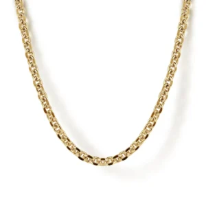 Men's 14K Yellow Gold 2.85mm Hollow Link Chain 22