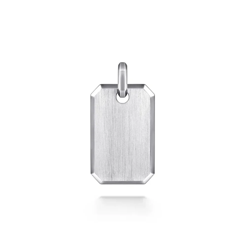 Men’s Sterling Silver Dog Tag Pendant Fine Jewelry 11