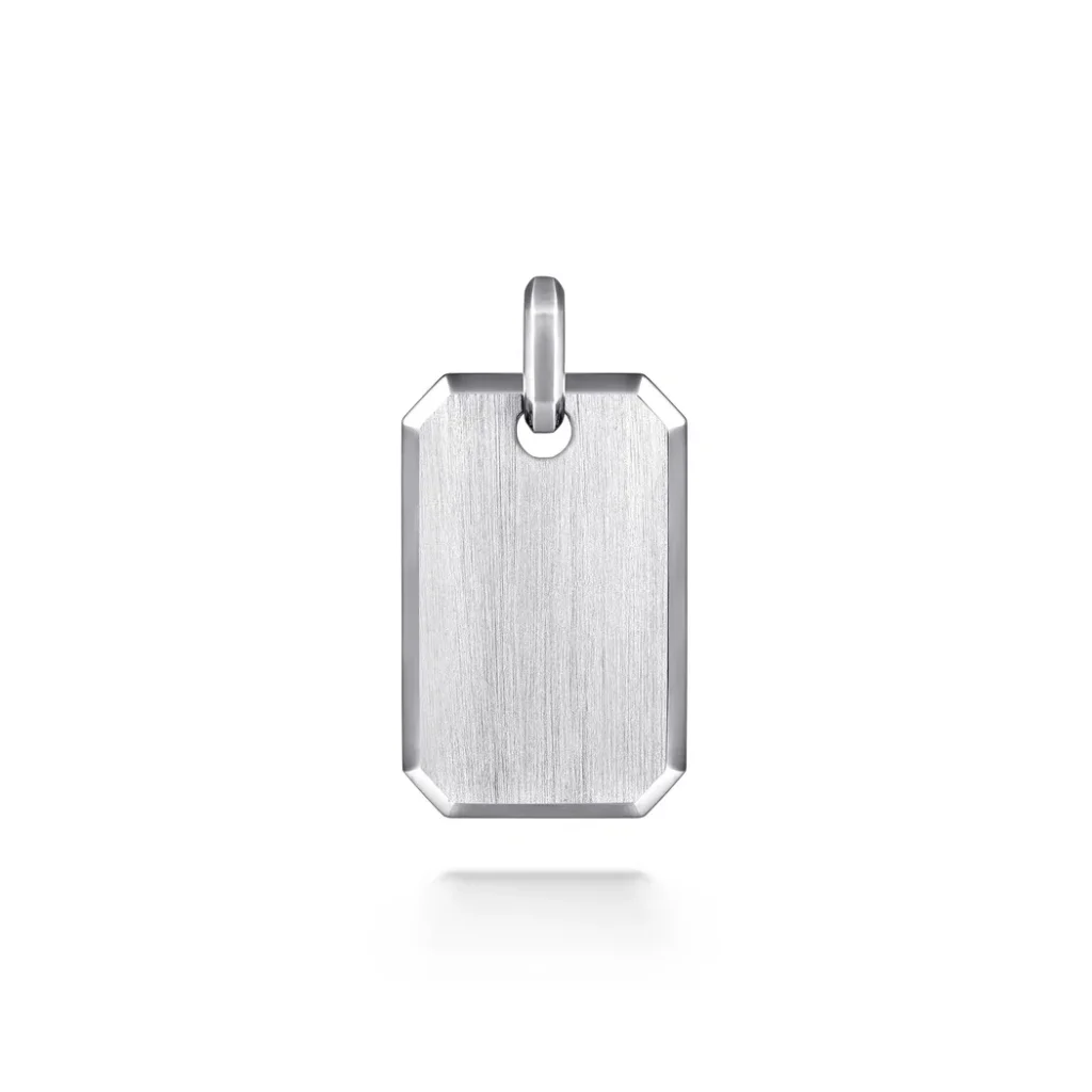 Men’s Sterling Silver Dog Tag Pendant Fine Jewelry 7