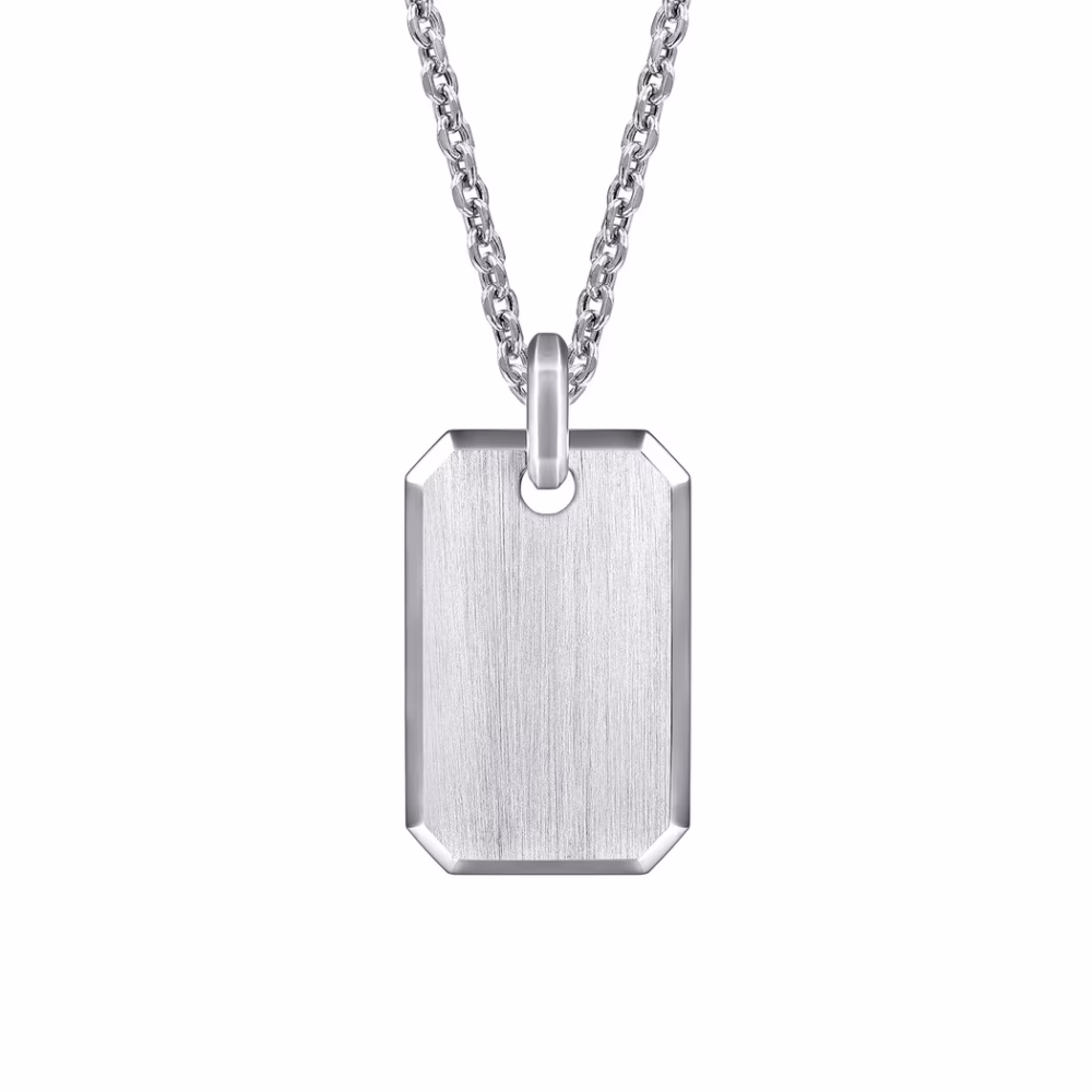 Men’s Sterling Silver Dog Tag Pendant Fine Jewelry 9