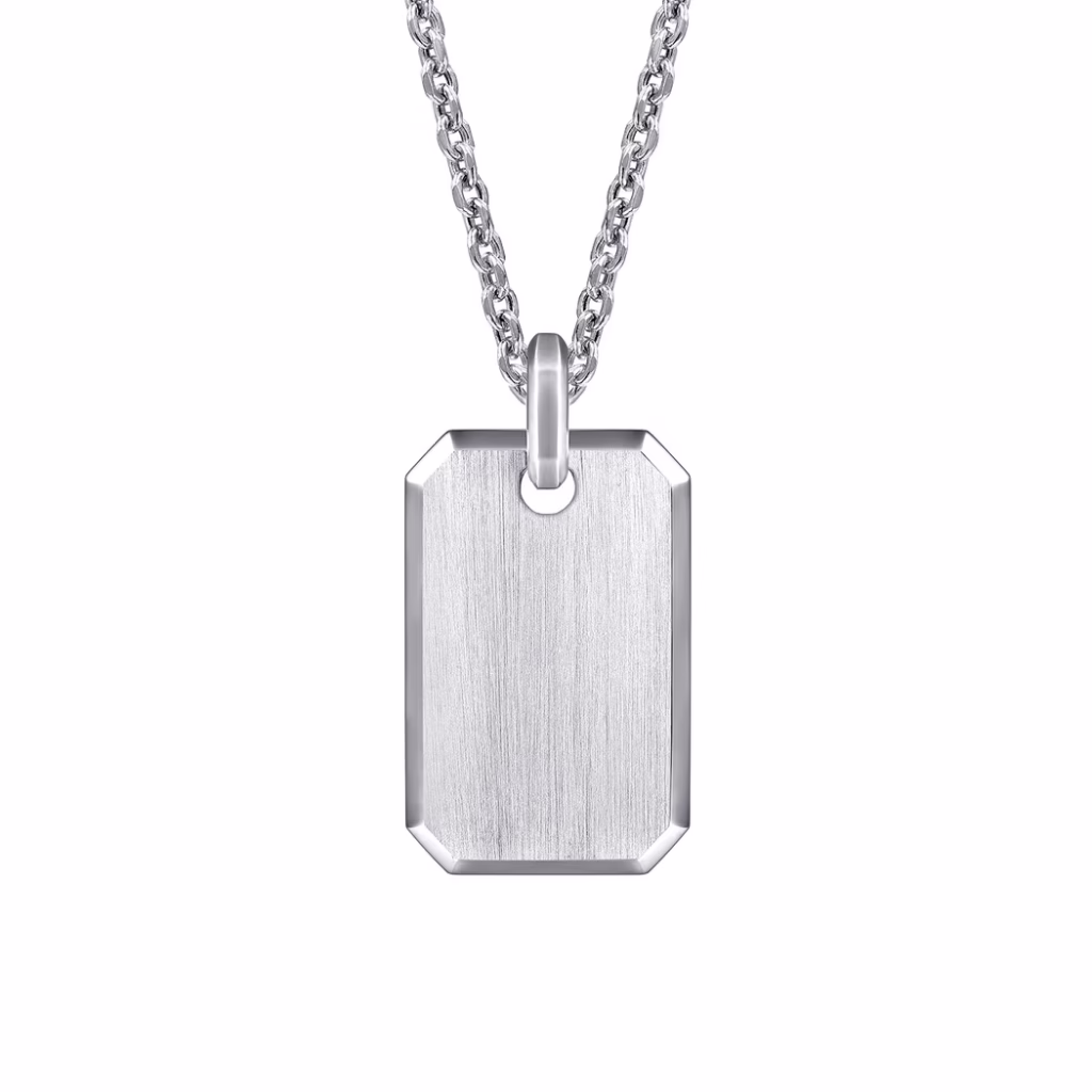 Men’s Sterling Silver Dog Tag Pendant Fine Jewelry 5