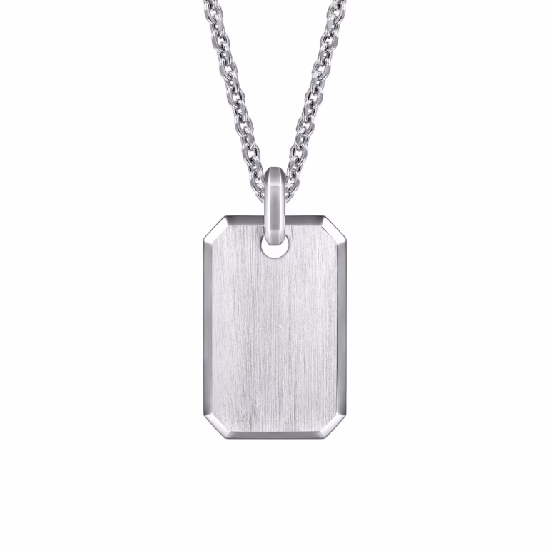 Men’s Sterling Silver Dog Tag Pendant Fine Jewelry 5