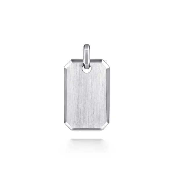Men’s Sterling Silver Dog Tag Pendant Fine Jewelry 11