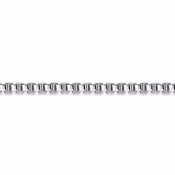 Men’s Sterling Silver 5mm Solid Box Chain Bracelet 8″ Bracelets 9