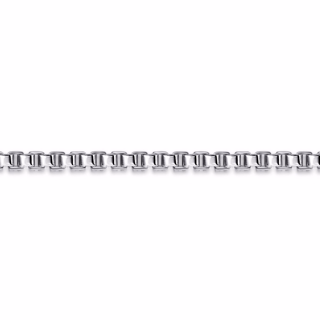 Men’s Sterling Silver 5mm Solid Box Chain Bracelet 8″ Bracelets 3