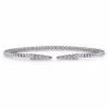 14K White Gold Bujukan Bead Spike Bangle with .26ctw Diamonds Size 6.25 Bracelets 13