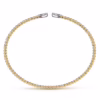 14K Two-Tone Bujukan Bead Heart Bangle with .19ctw Diamonds Size 6.25 Bracelets 16