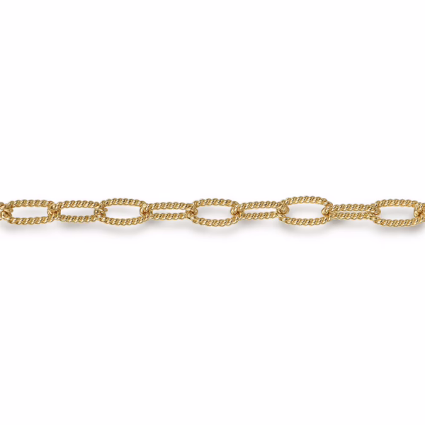 14K Yellow Gold Oval Link Chain Bracelet 7″ Bracelets 9