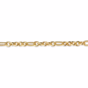 14K Yellow Gold Chain Link Bracelet 7″ Bracelets 5