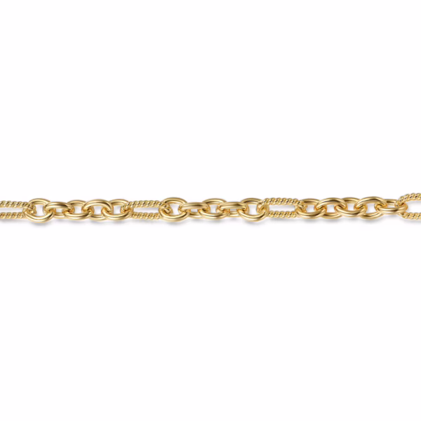 14K Yellow Gold Chain Link Bracelet 7″ Bracelets 8