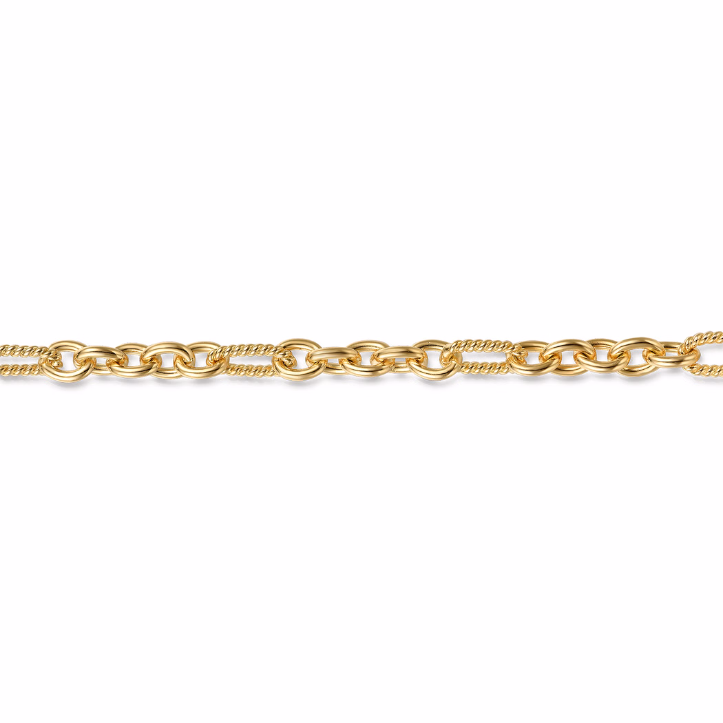 14K Yellow Gold Chain Link Bracelet 7″ Bracelets 2