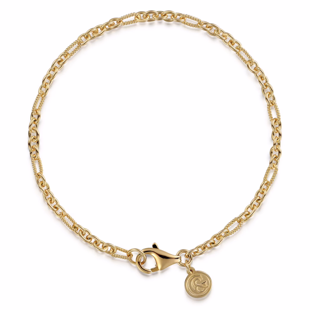 14K Yellow Gold Chain Link Bracelet 7″ Bracelets