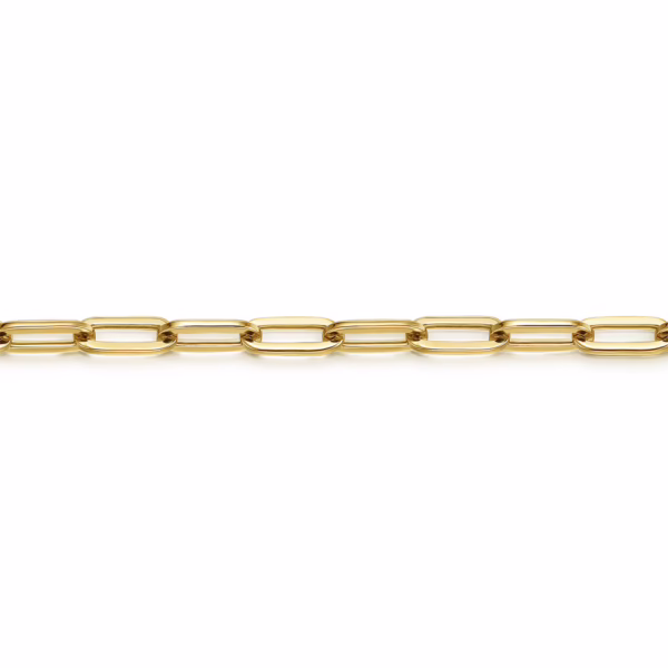 14K Yellow Gold 3.1mm Paperclip Chain Bracelet 7″ Bracelets 9