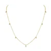 14K Yellow Gold Dangle Necklace with .35ctw Diamonds 16-18″ Fine Jewelry 7