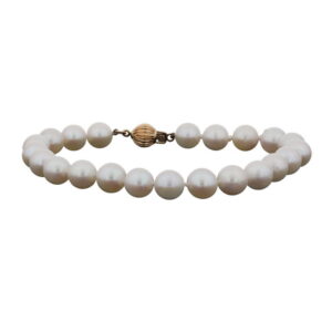 14K Yellow Gold Bracelet with Cultured Akoya Pearls 7