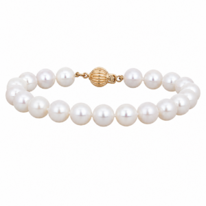 14K Yellow Gold Bracelet with Cultured Akoya Pearls 7