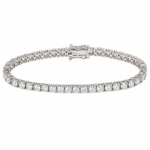 14K White Gold Tennis Bracelet with 7.44ctw Lab-Grown Diamonds 7
