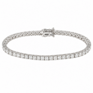 14K White Gold Tennis Bracelet with 7.08ctw Lab-Grown Diamonds 7