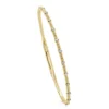 14K Yellow Gold Flexible Bangle with .20ctw Diamonds Size 6.5 Bracelets 7