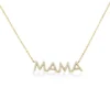 14K Yellow Gold Mama Necklace with .16ctw Diamonds 15-16″ Fine Jewelry 7