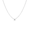 14K White Gold Bezel Solitaire Necklace with .15ct Diamond 16-18″ Fine Jewelry 8