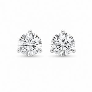 14K White Gold Martini Studs with 4ctw Lab-Grown Diamonds