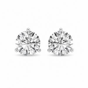 14K White Gold Martini Studs with 5ctw Lab-Grown Diamonds
