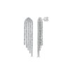 14K White Gold Dangle Earrings with 3.78ctw Diamonds 7