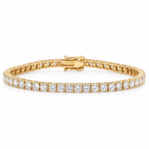 14K Yellow Gold Tennis Bracelet with 5.76ctw Diamonds 7″