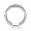 14K White Gold Stackable Ring with .65ctw Diamonds Size 6.5 Fine Jewelry 21
