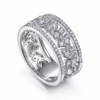 14K White Gold Stackable Ring with .65ctw Diamonds Size 6.5 Fine Jewelry 22