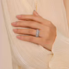 14K White Gold Stackable Ring with .65ctw Diamonds Size 6.5 Fine Jewelry 20