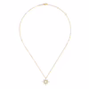 14K Yellow Gold Spike Starburst Necklace with .19ctw Diamonds Fine Jewelry 8